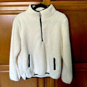 NWOT sherpa quarter zip pullover